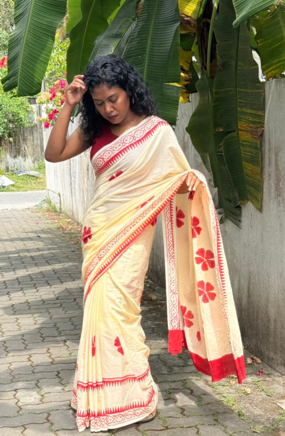 CHEMBARATHI mulmul cotton saree
