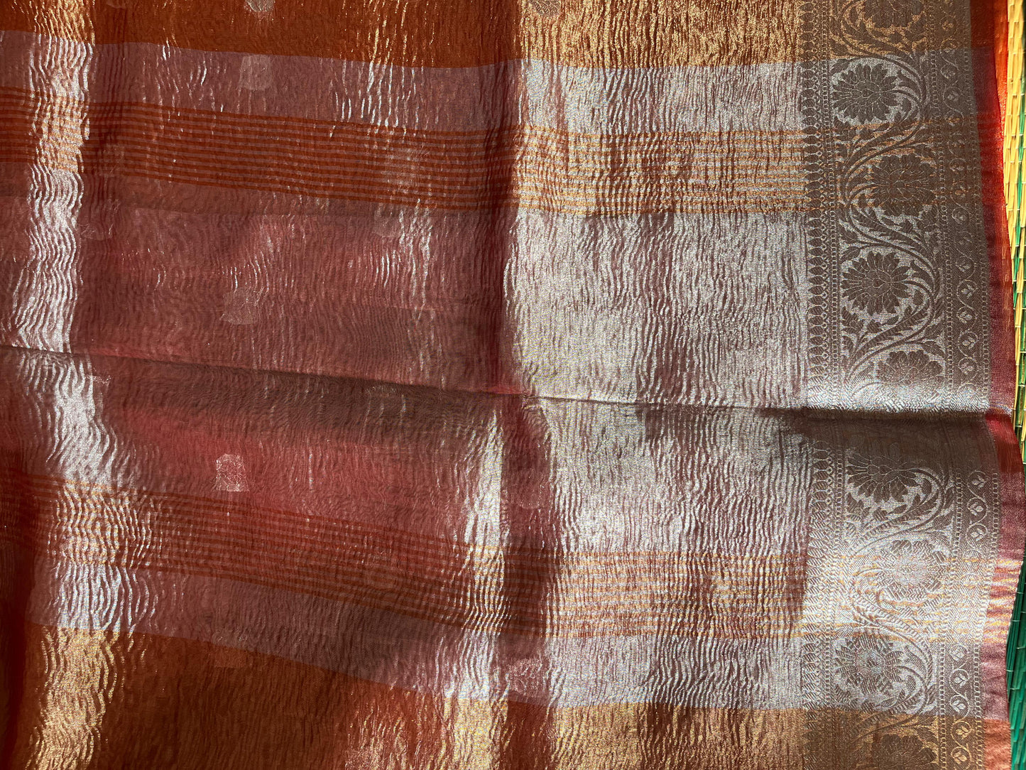 BANARASI CRUSHED TISSUE SEMI-SILK SAREE