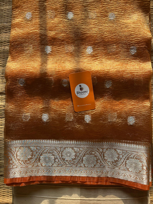 BANARASI CRUSHED TISSUE SEMI-SILK SAREE