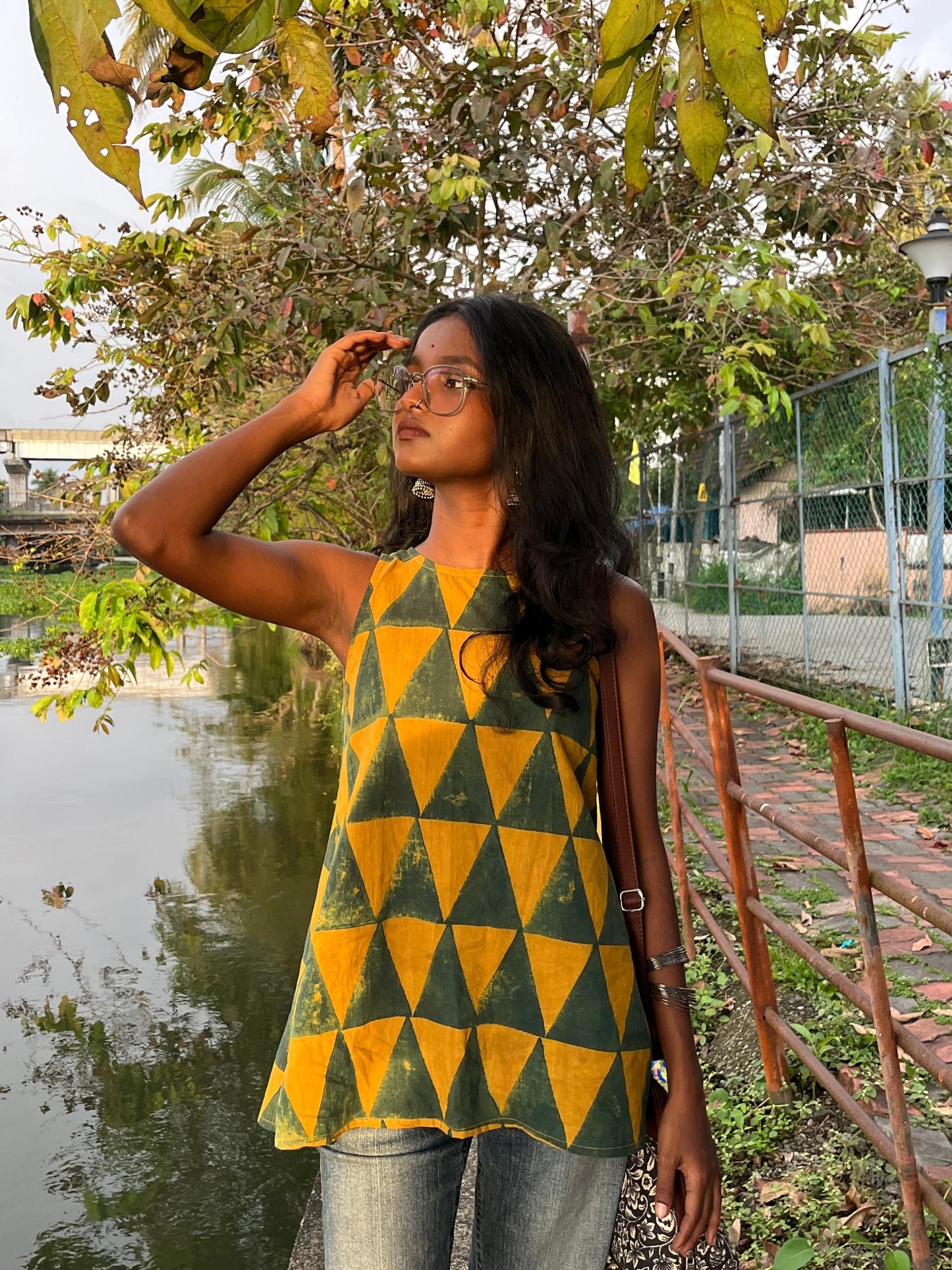 Hand block printed Short Kurti