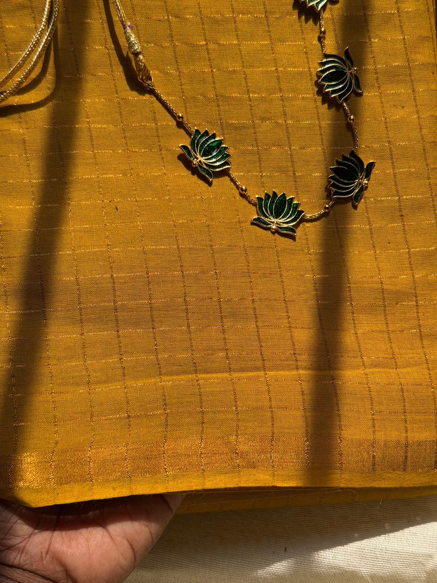 Pentex Sungudi saree ( Mango yellow)