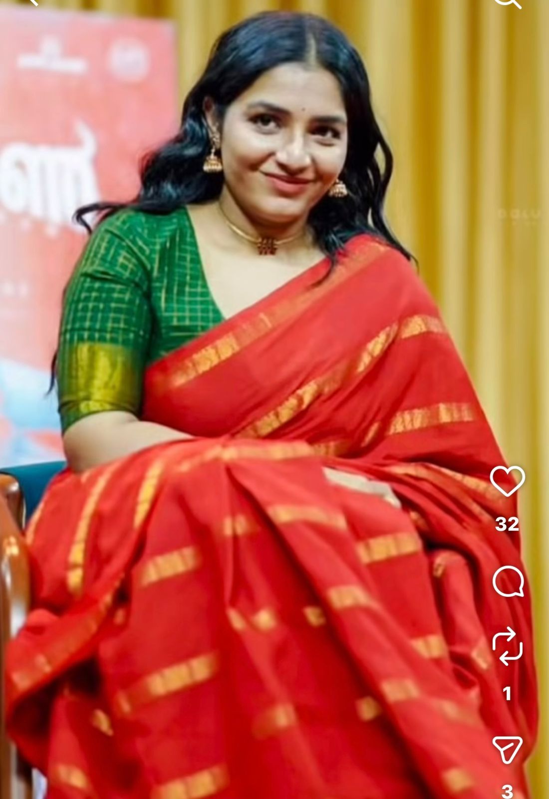 Mango Sungudi saree