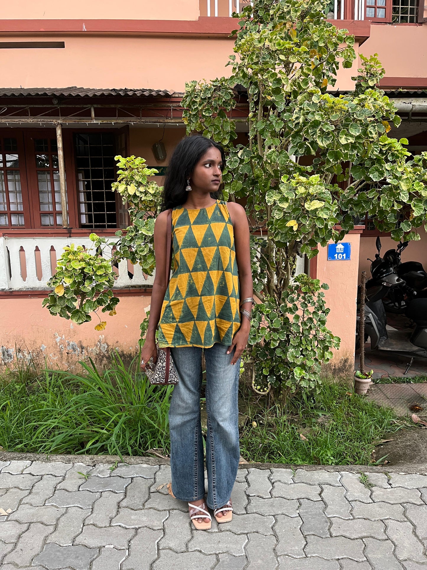 Hand block printed Short Kurti