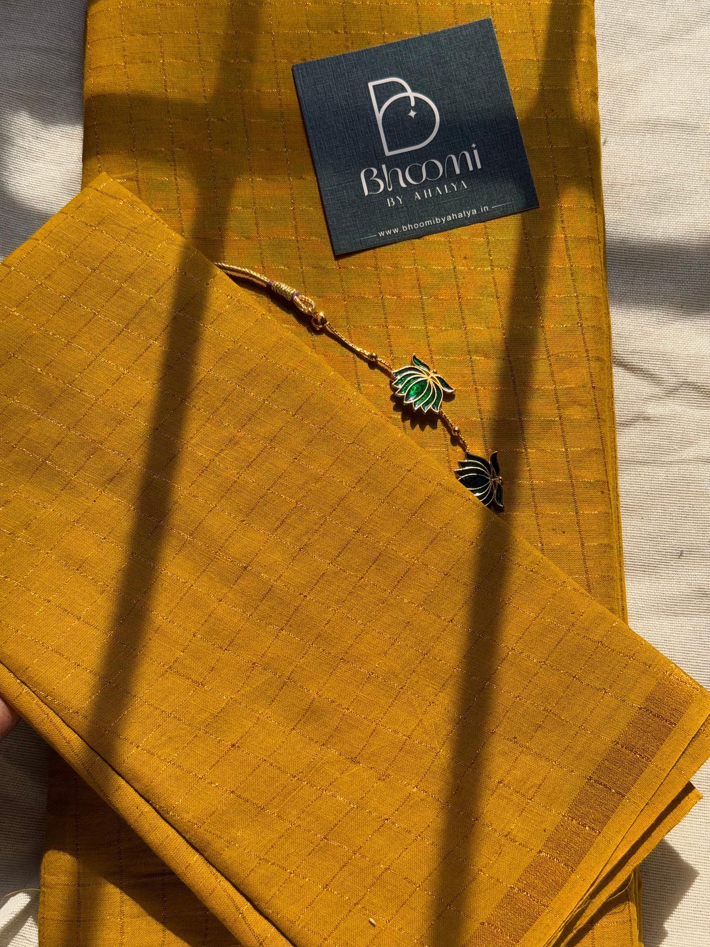 Pentex Sungudi saree ( Mango yellow)