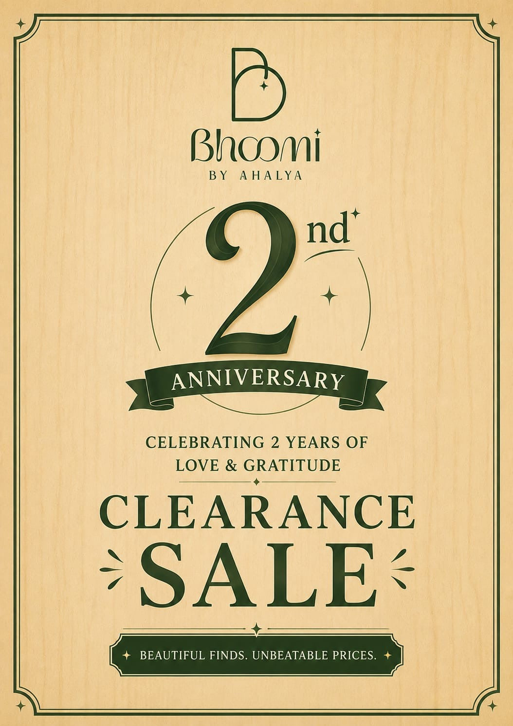 ANNIVERSARY SALE