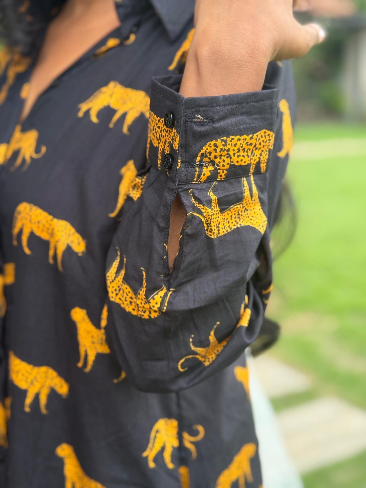 Shirt dress - Leopard