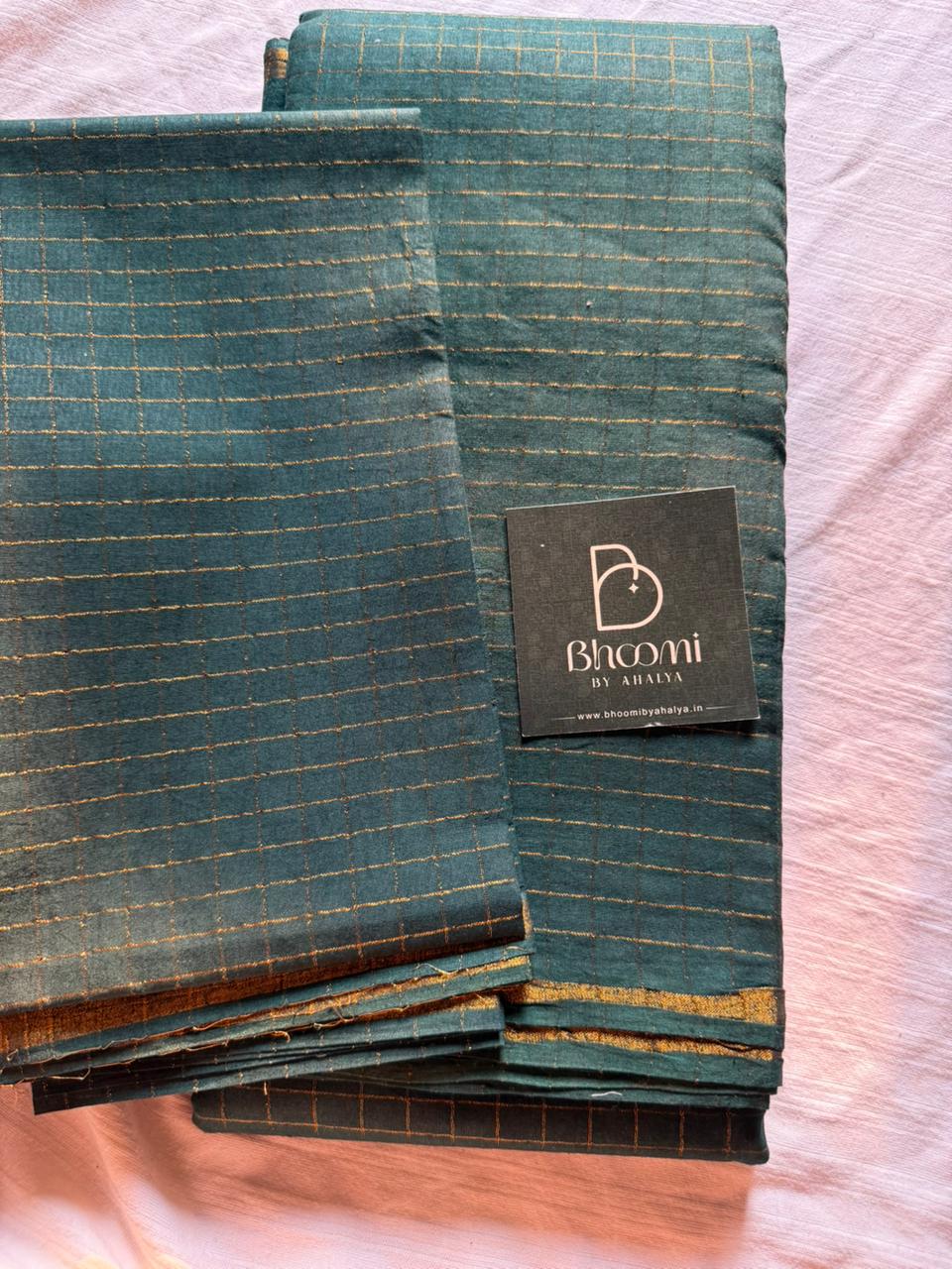 Pentex sungudi saree (bottle green)