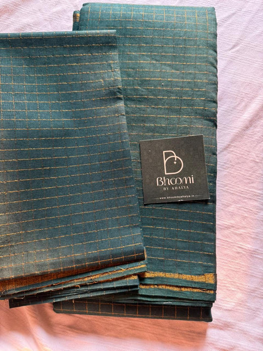 Pentex sungudi saree (bottle green)