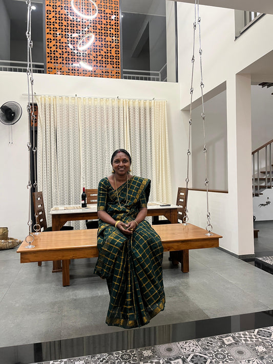 SUNGUDI COTTON pavithrakattam (green)