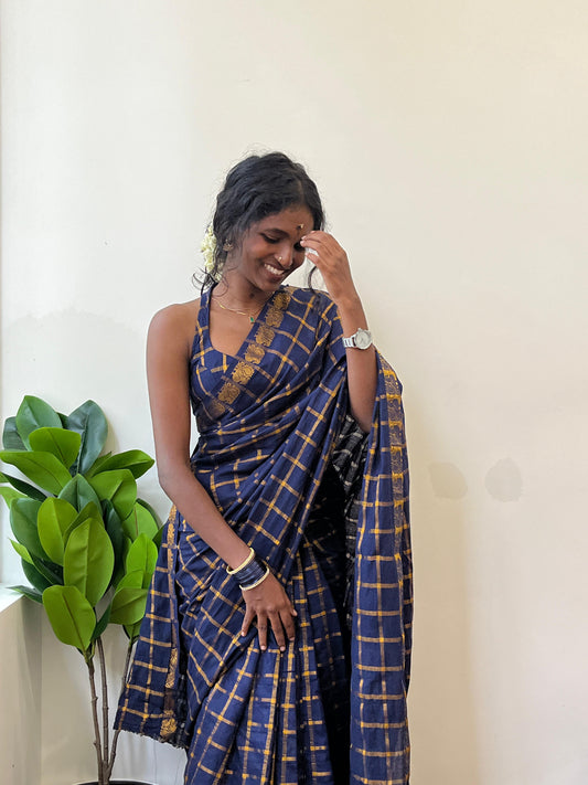 SUNGUDI COTTON pavithrakattam (blue)