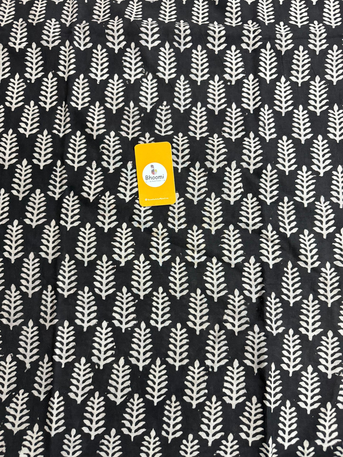 Hand block printed mulmul cotton saree