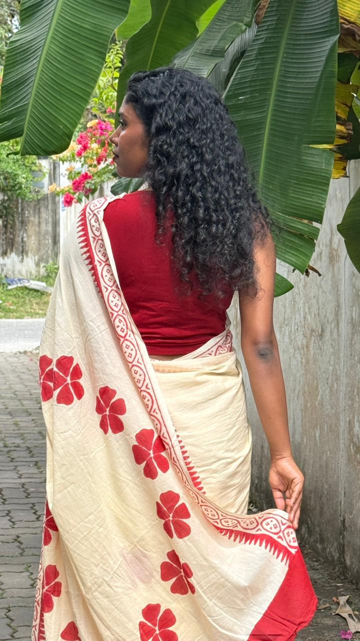 CHEMBARATHI mulmul cotton saree