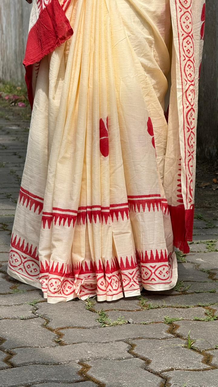 CHEMBARATHI mulmul cotton saree