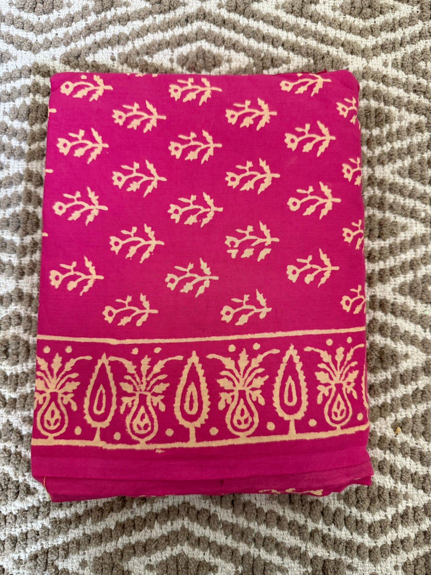 BHS008 HAND BLOCK PRINTED MULMUL COTTON SALWAR SUIT