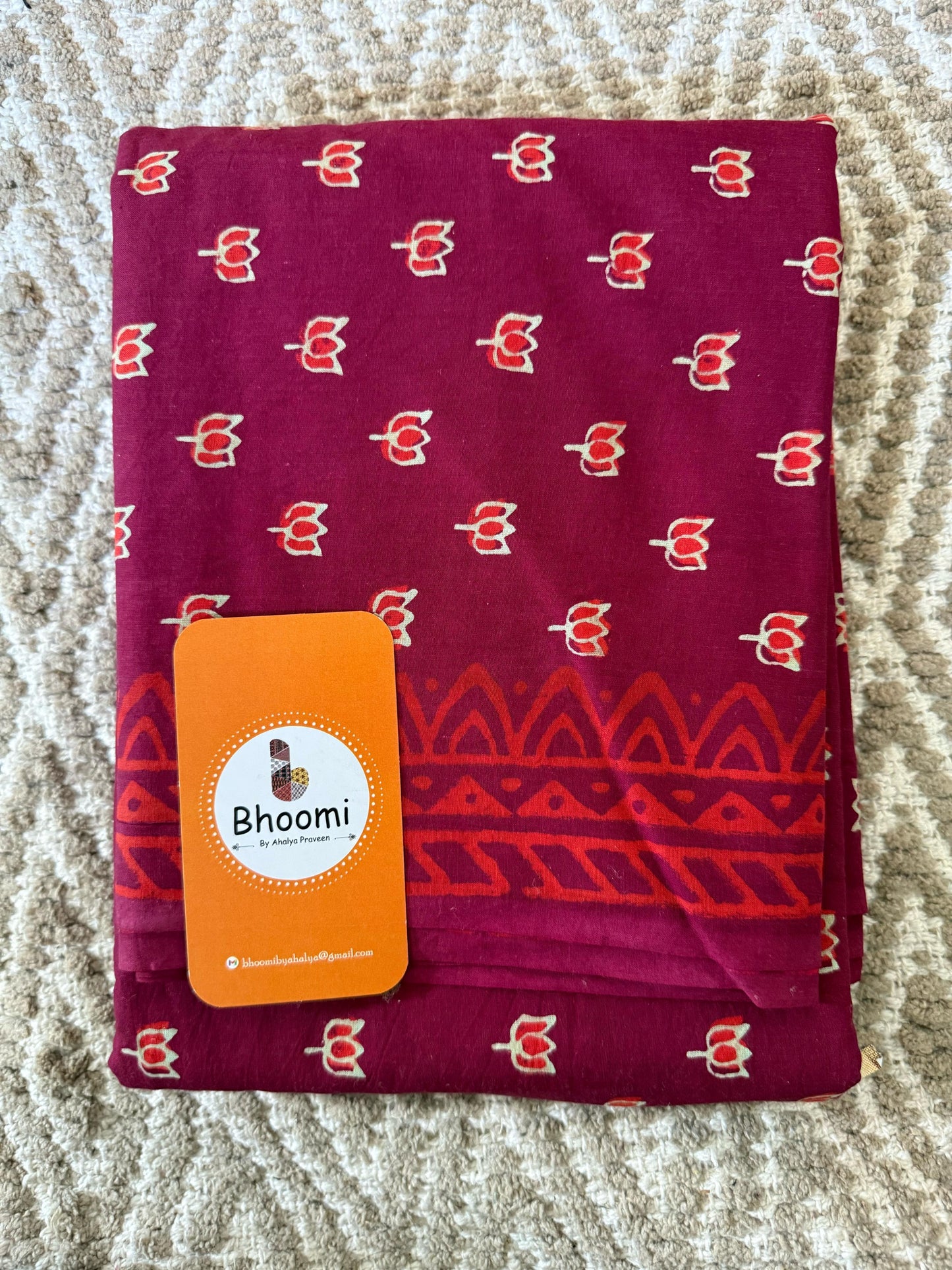 BHS010 HAND BLOCK PRINTED MULMUL COTTON SALWAR SUIT