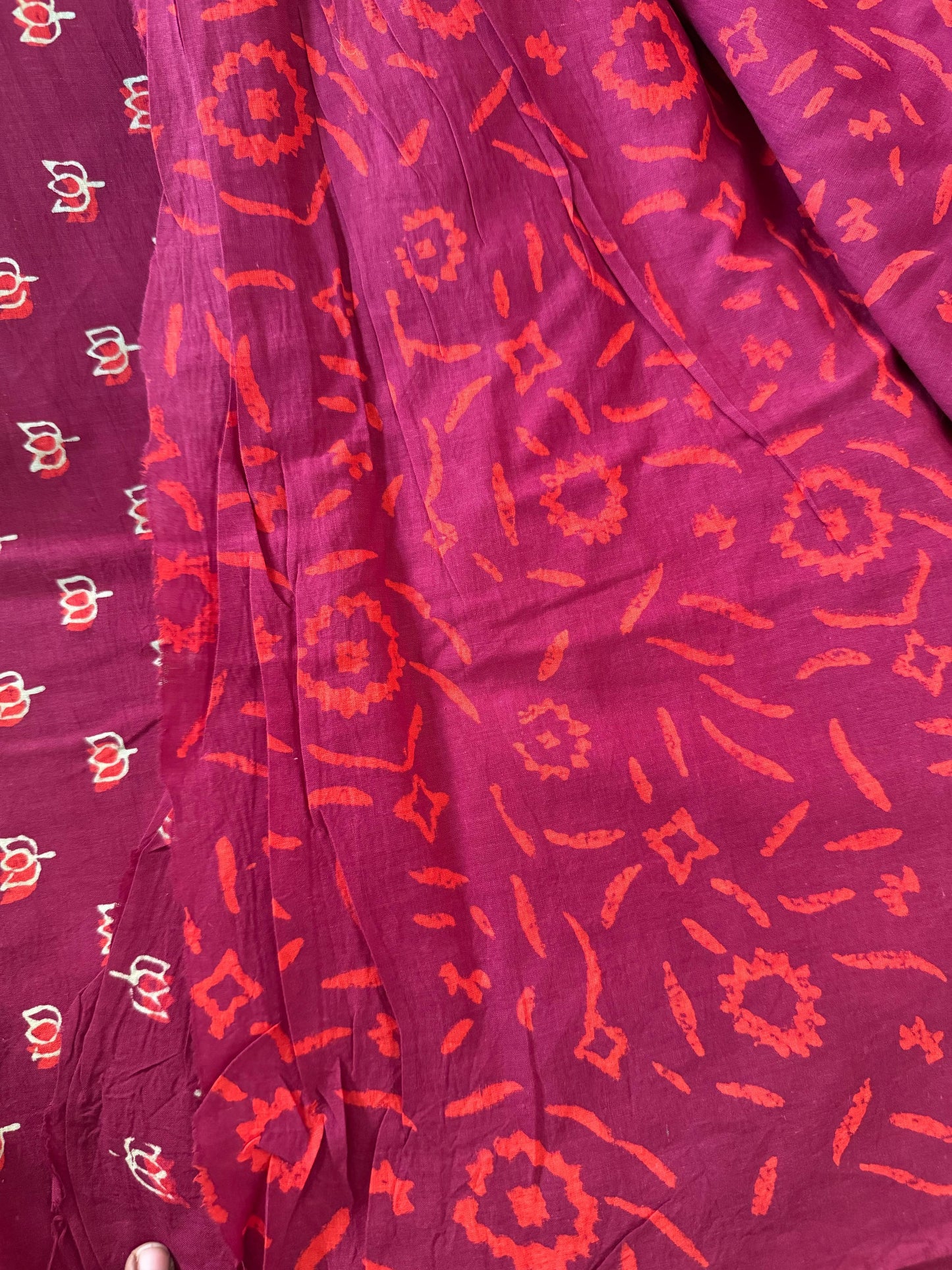 BHS010 HAND BLOCK PRINTED MULMUL COTTON SALWAR SUIT