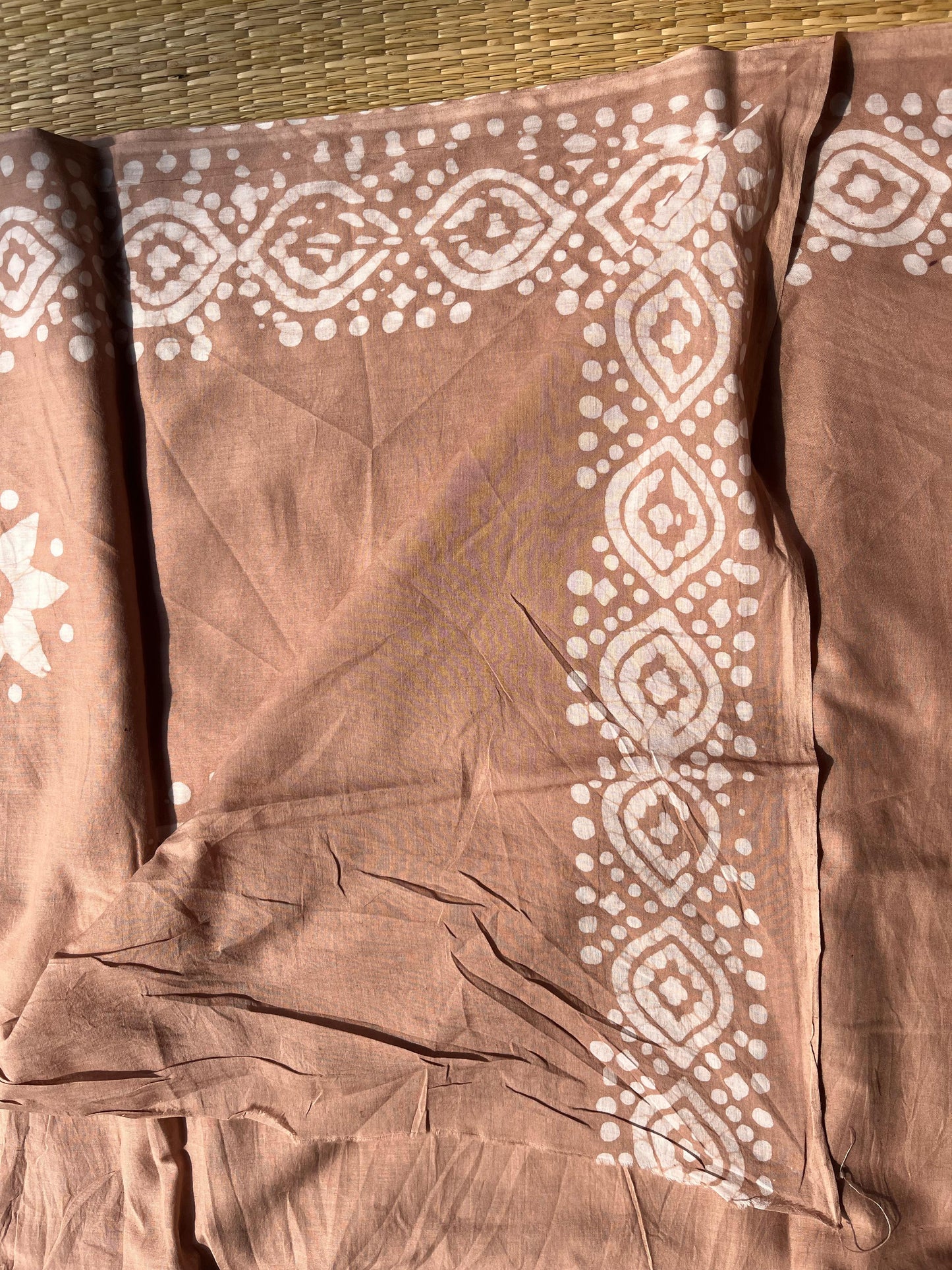 BH018 HANDBLOCK PRINTED MULMUL COTTON SAREE