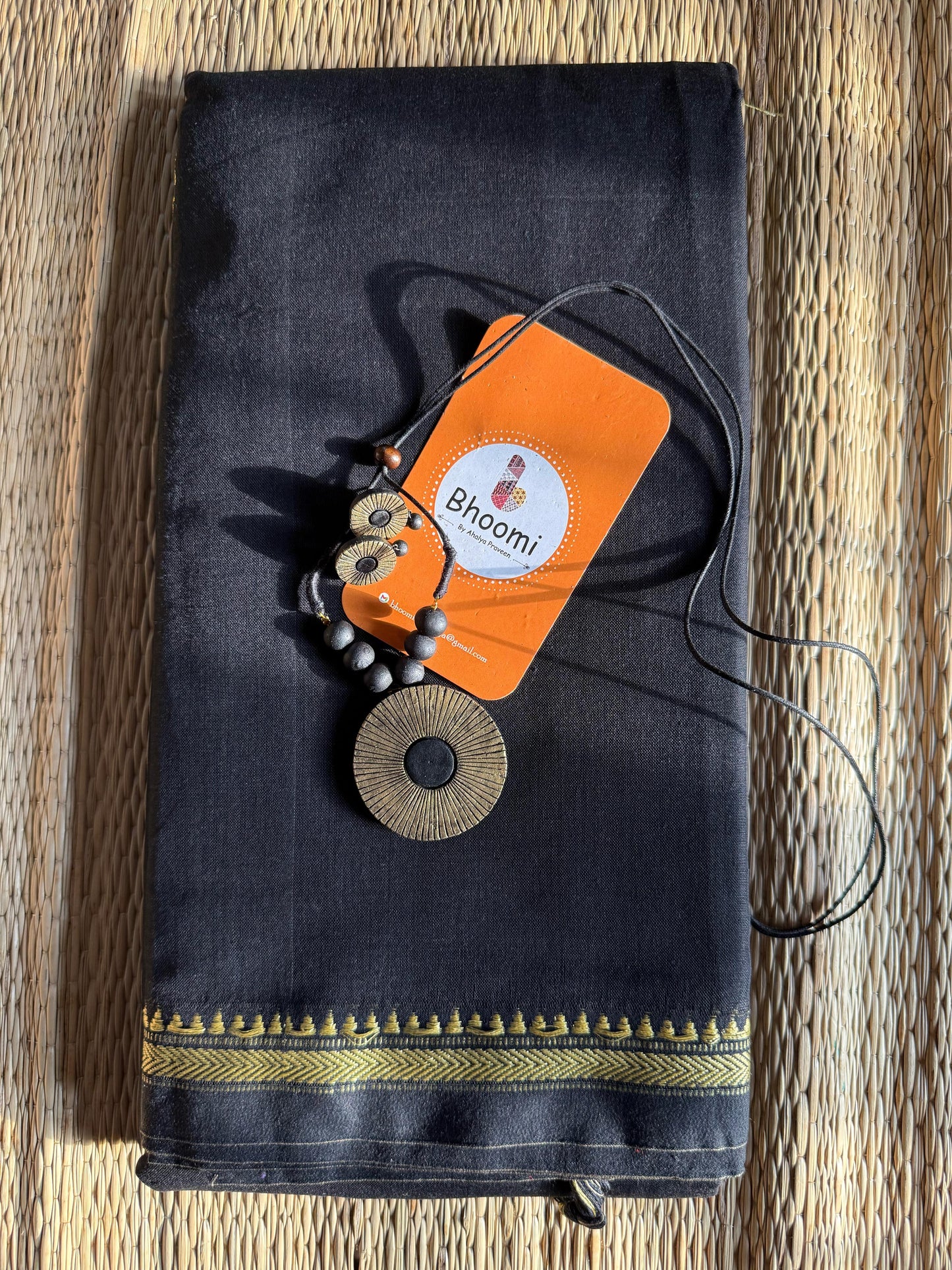 Narayanpet saree with Terracotta set