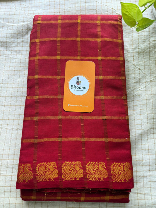 SUNGUDI COTTON Pavithrakattam (RED)