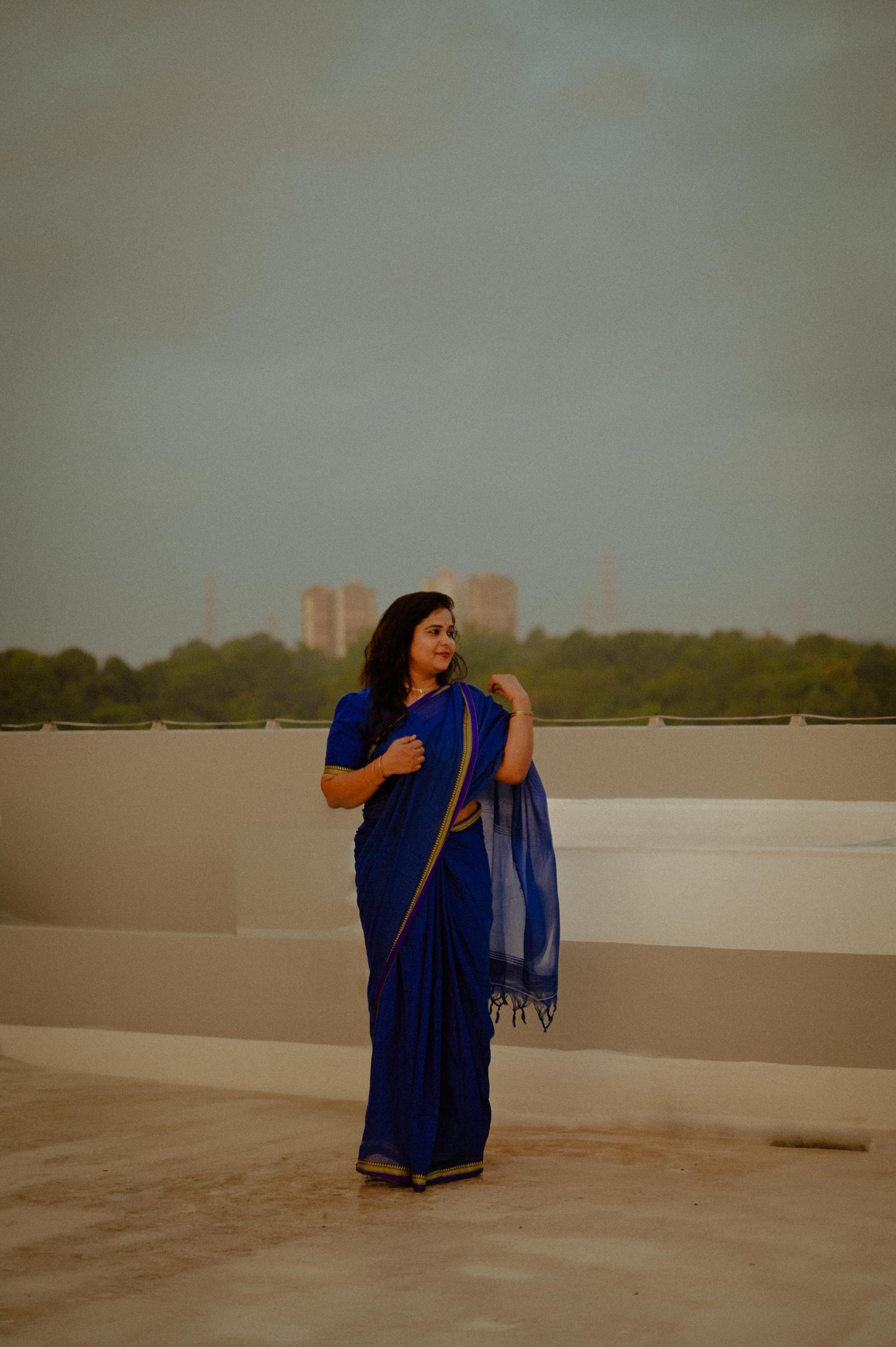NARAYANPET SAREE (ROYAL BLUE)