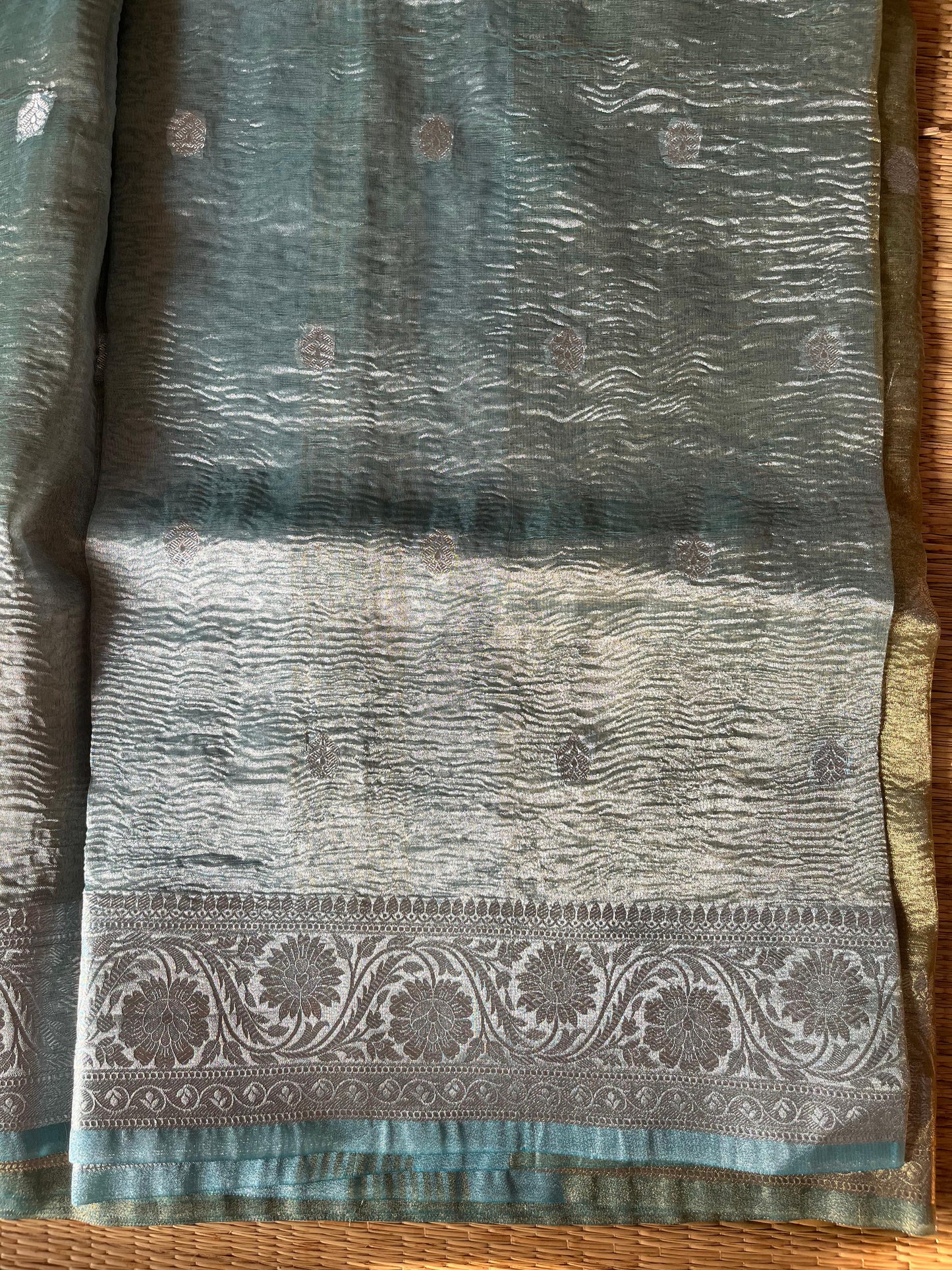 BANARASI CRUSHED TISSUE SAREE