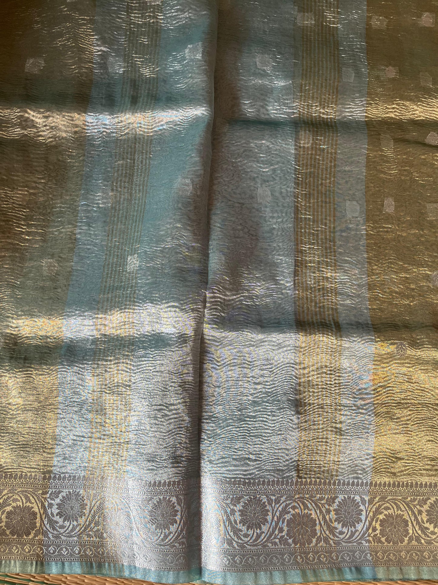 BANARASI CRUSHED TISSUE SAREE