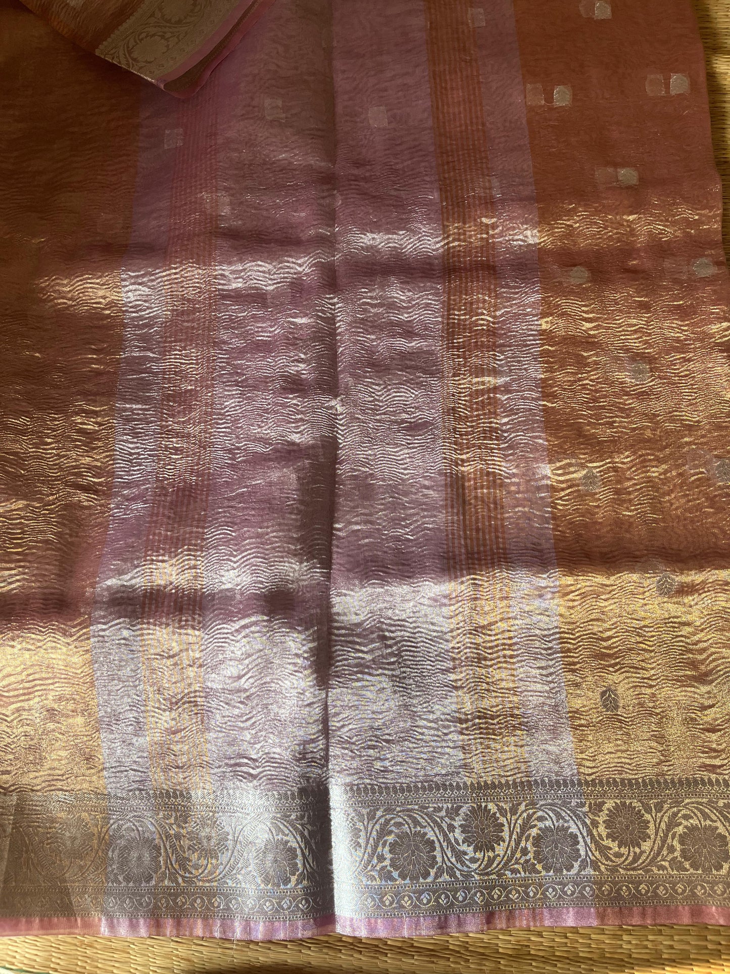 BANARASI CRUSHED TISSUE SAREE