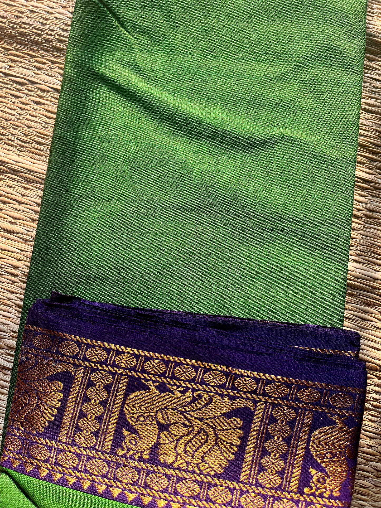 BH003 Green Violet Narayenpet saree