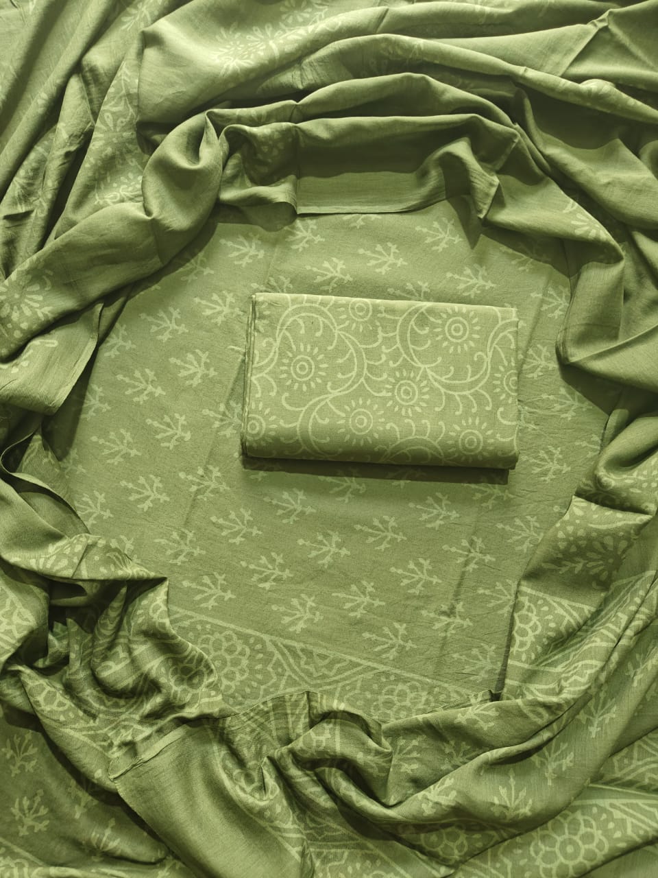 BHS009 HAND BLOCK PRINTED MULMUL COTTON SALWAR SUIT