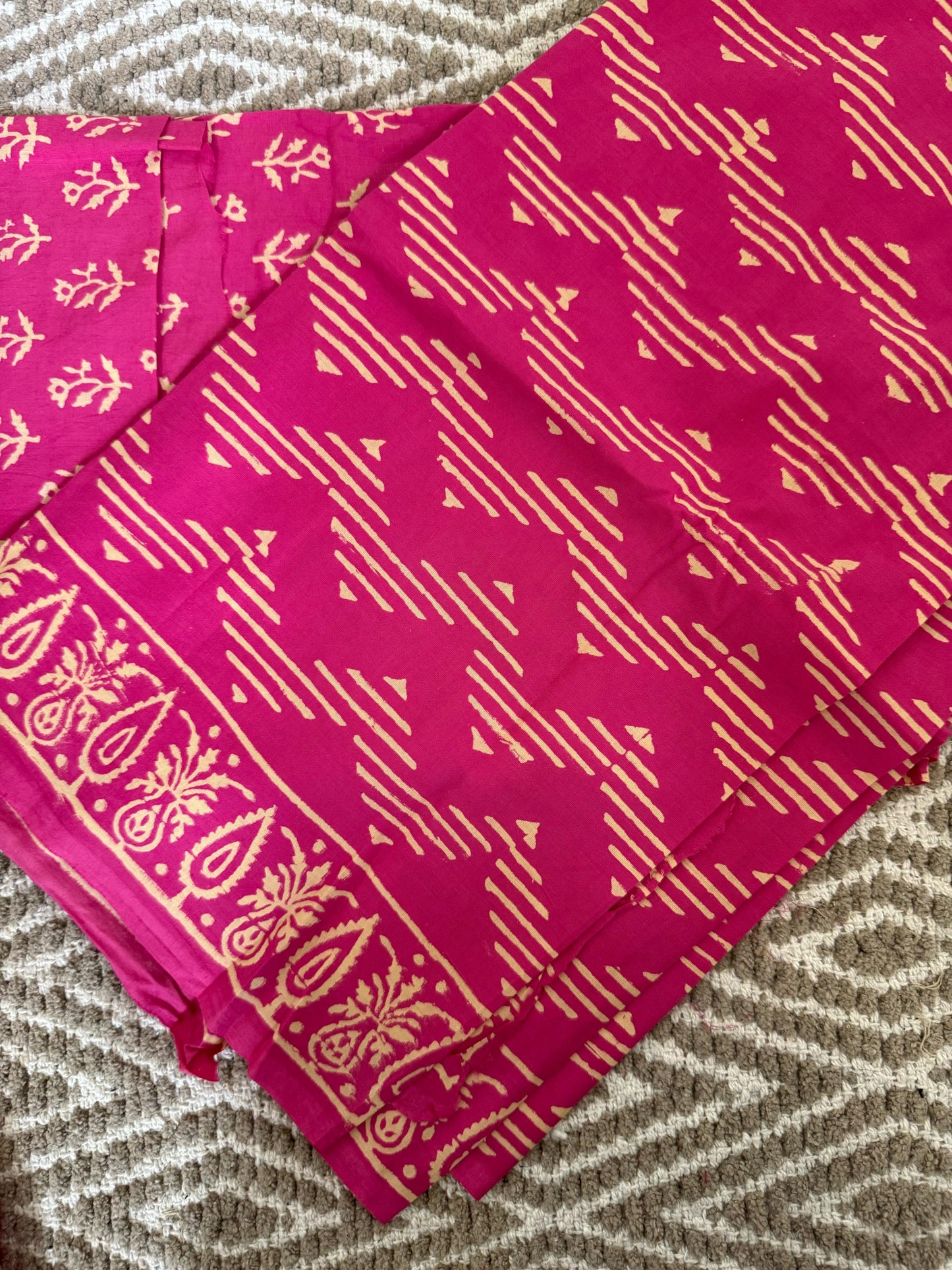 BHS008 HAND BLOCK PRINTED MULMUL COTTON SALWAR SUIT