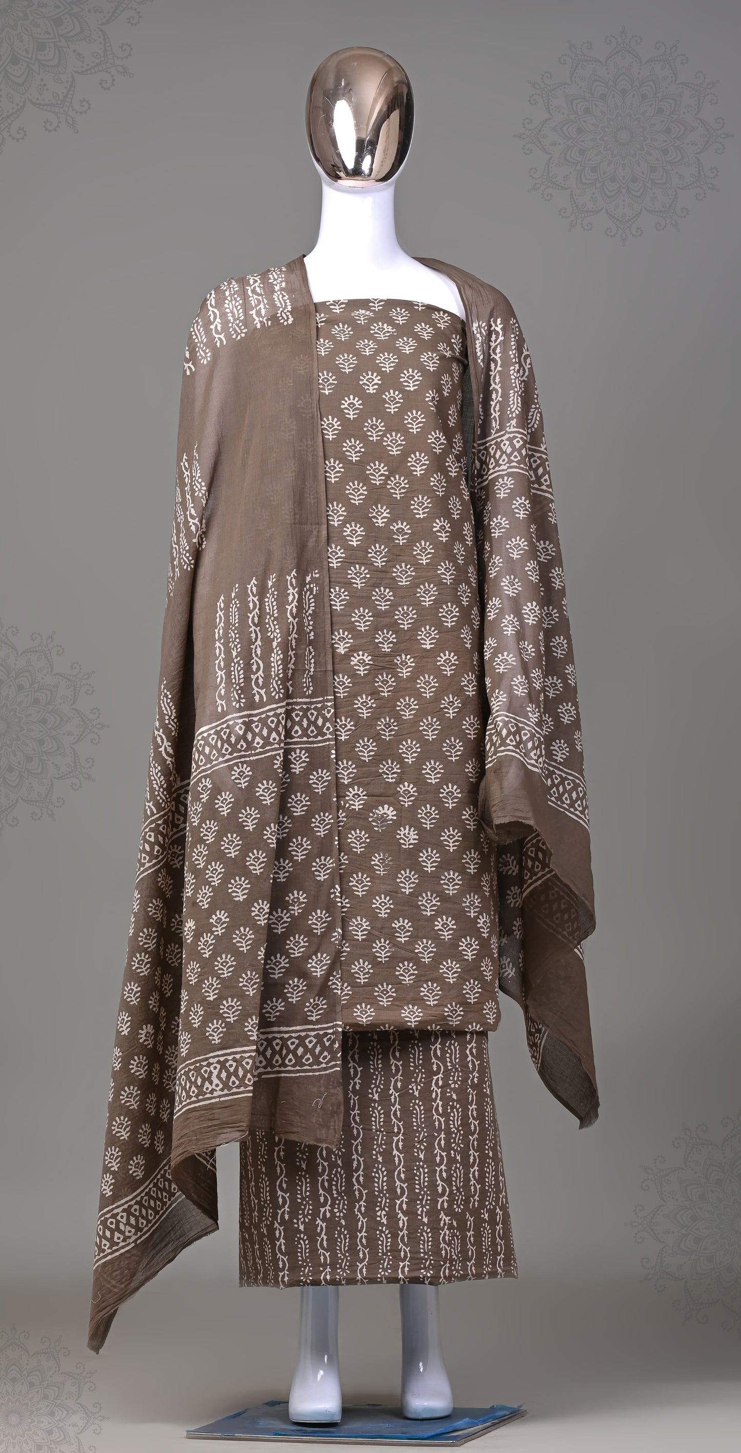 BHS003 HAND BLOCK PRINTED MULMUL COTTON SALWAR SUIT