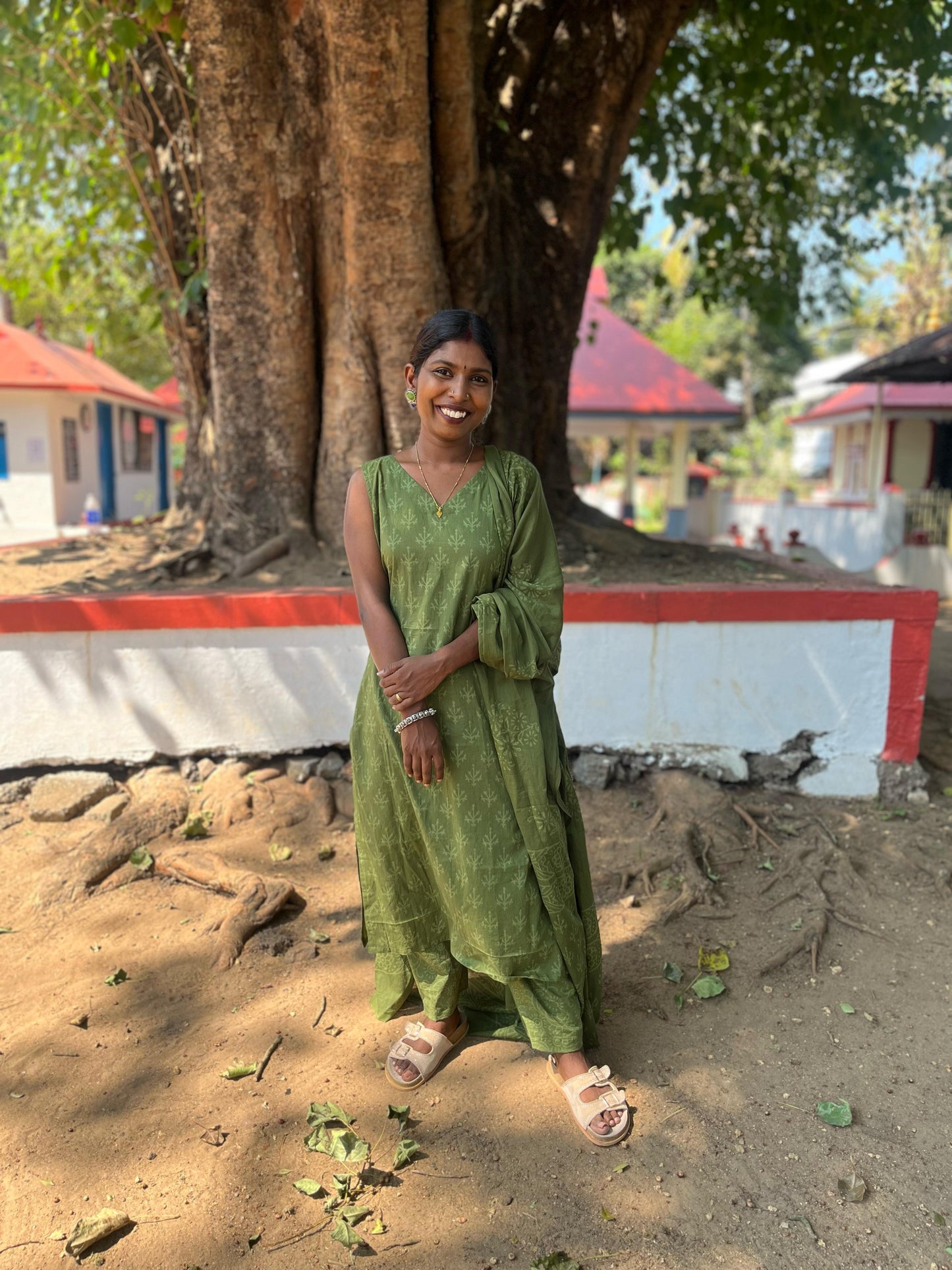 BHS009 HAND BLOCK PRINTED MULMUL COTTON SALWAR SUIT