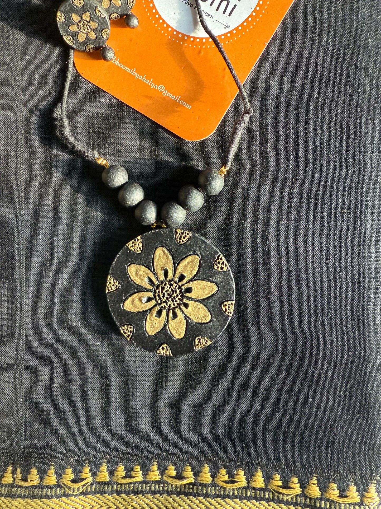 Narayanpet saree with Terracotta set