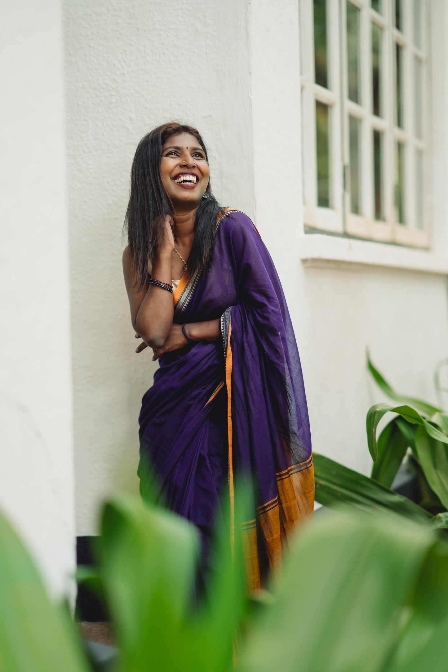 Narayenpet saree (Violet)