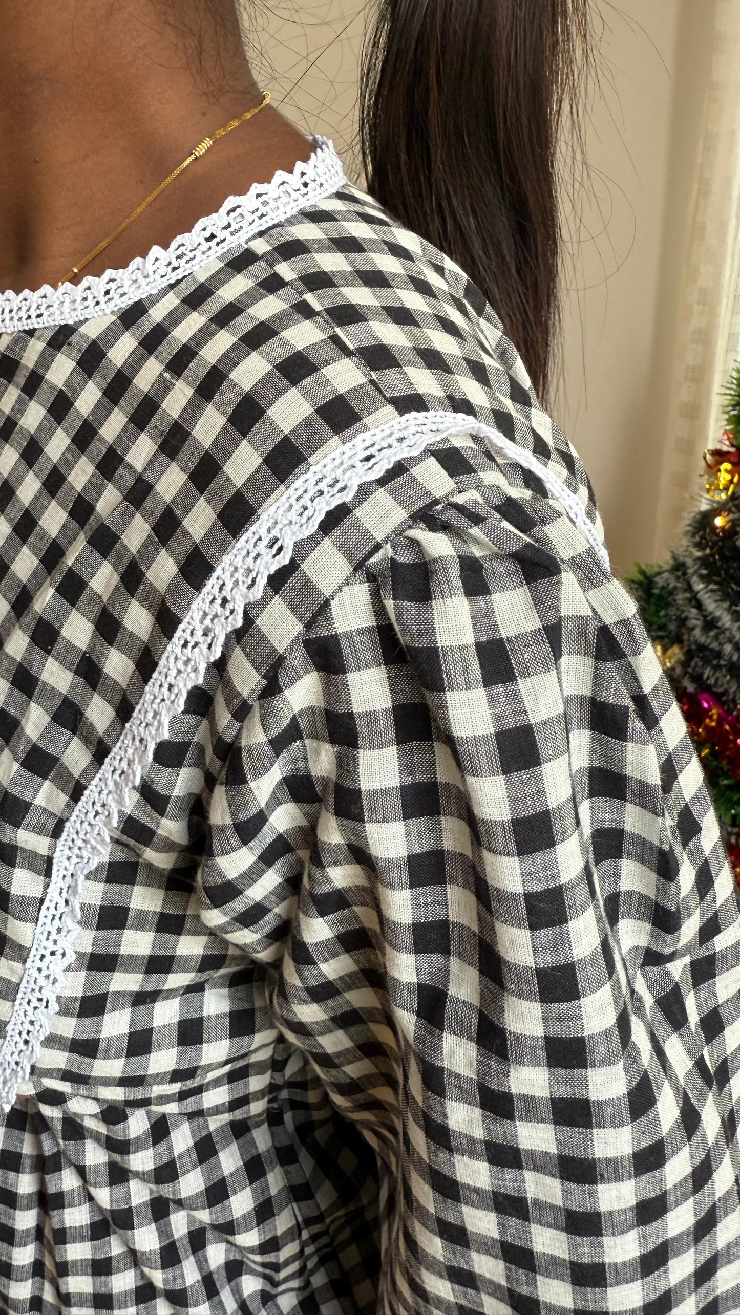 Black and White check dress