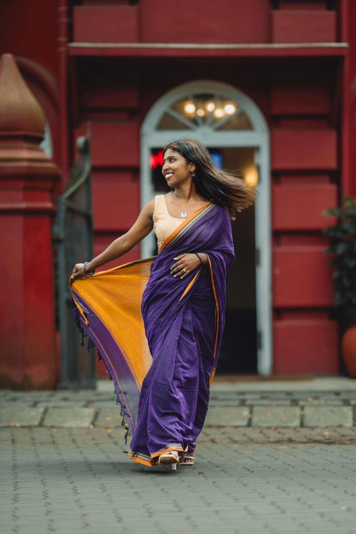 Narayenpet saree (Violet)