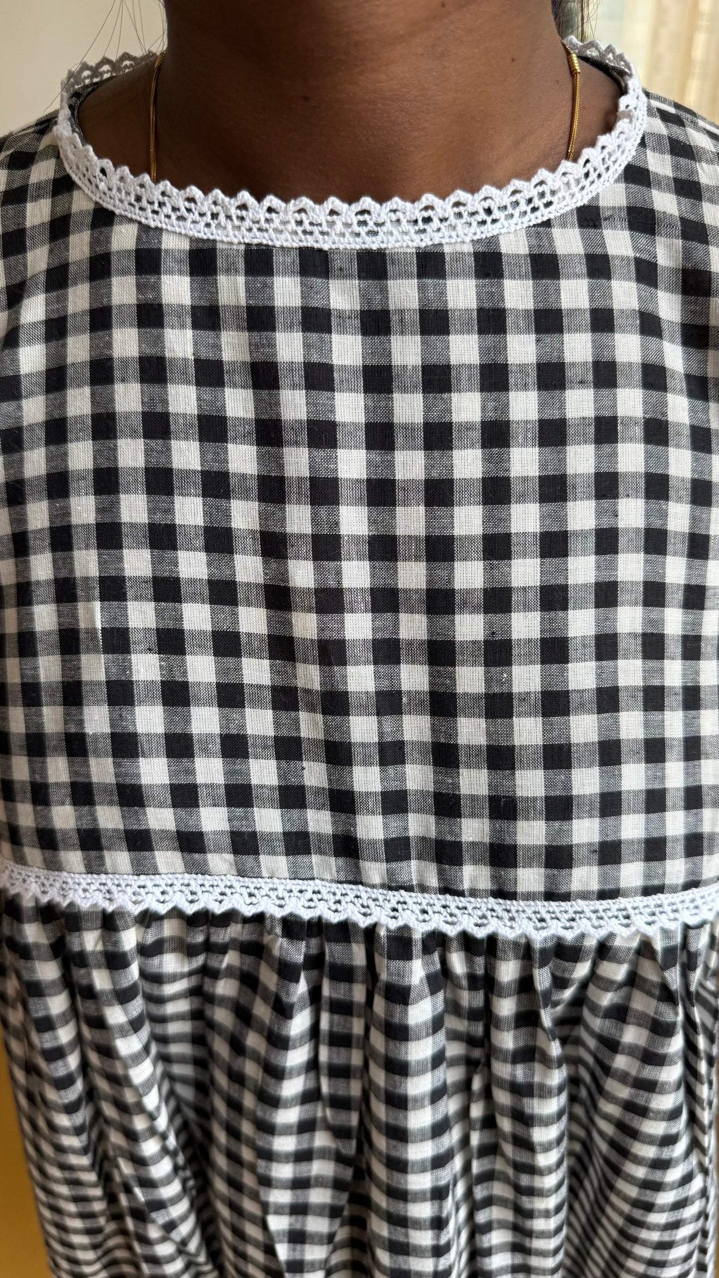 Black and White check dress