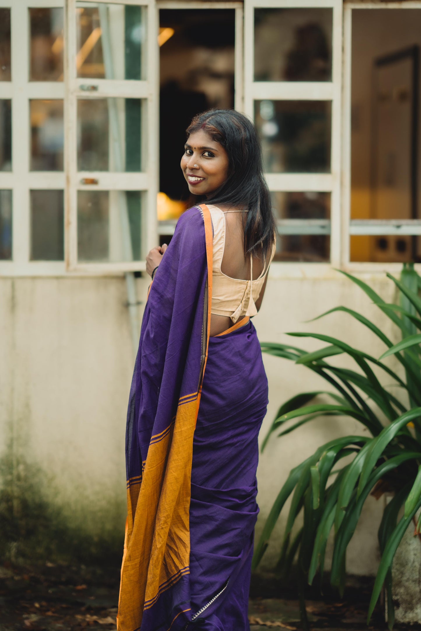 Narayenpet saree (Violet)
